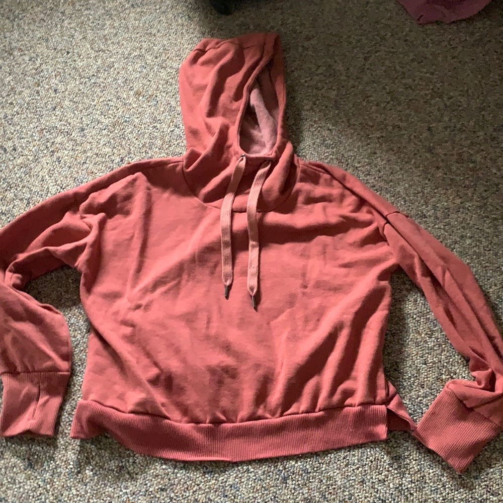 Cropped workout hoodie
